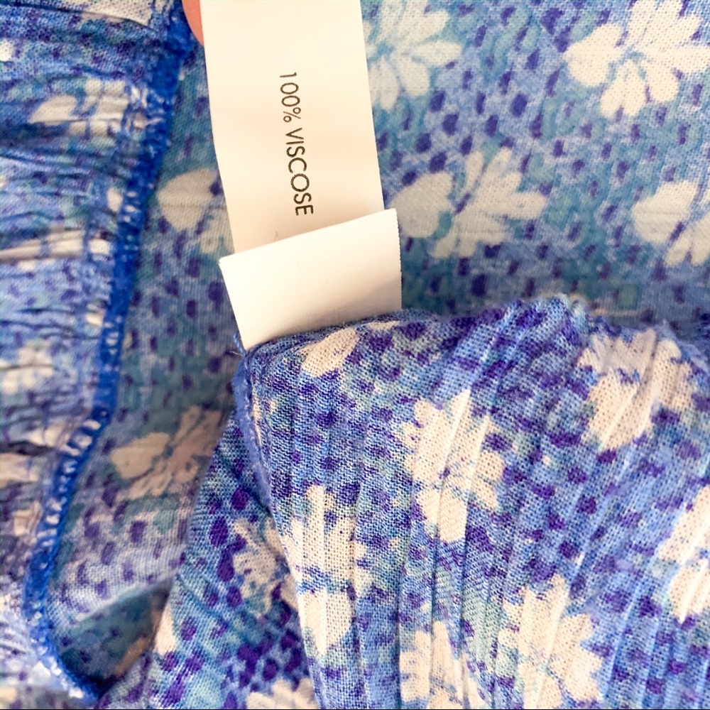 Poupette St Barth Lucy Blue Mini Dress Lace Up - Picture 8 of 8